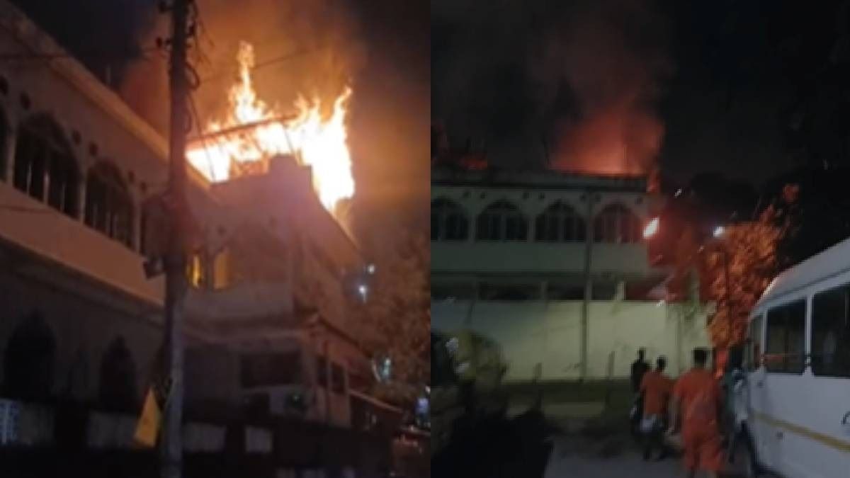 Massive Blaze Destroys Rooftop Structure at Maligaon Jama Masjid