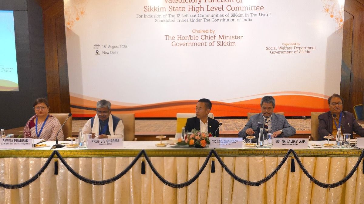 Sikkim CM Leads Critical Meeting on ST Status for 12 Underserved Communities