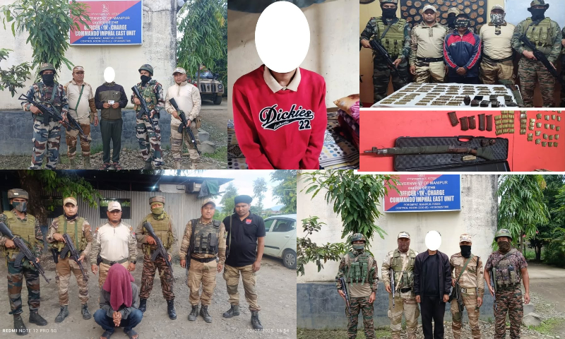 Security Forces Capture UNLF-P, KCP Cadres Armed with Weapons