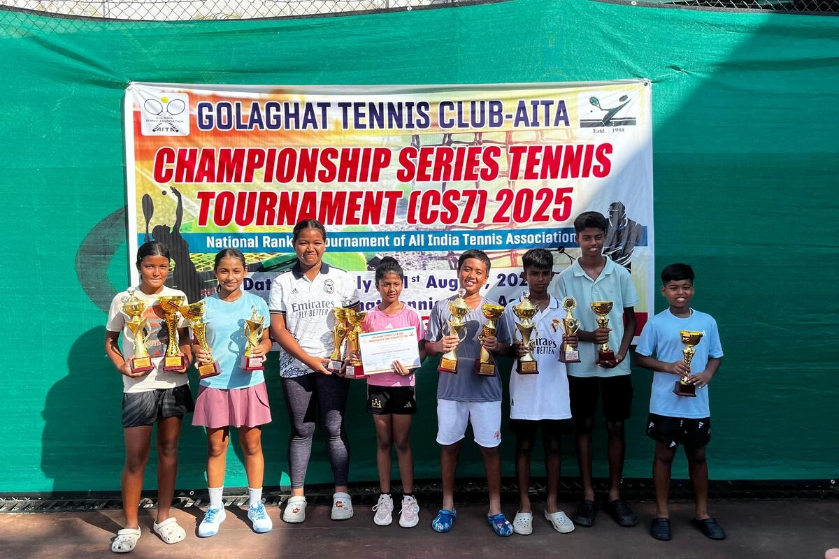 Aryan Bharali and Kristi Haloi Shine with Double Crowns at AITA U-12 Tournament
