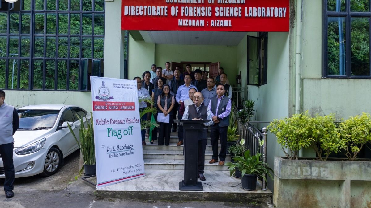 Mizoram Unveils 10 High-Tech Forensic Vehicles to Combat Crime Effectively