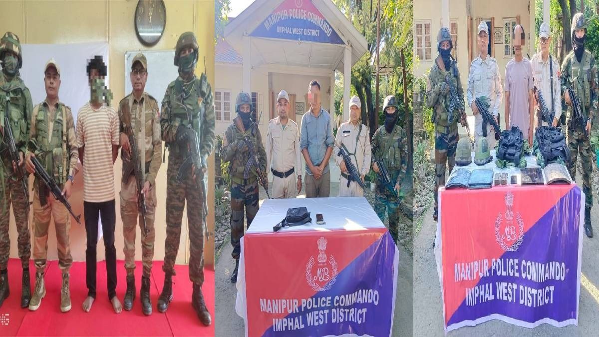 Security Forces Capture Insurgents in Manipur: Weapons and Cash Seized