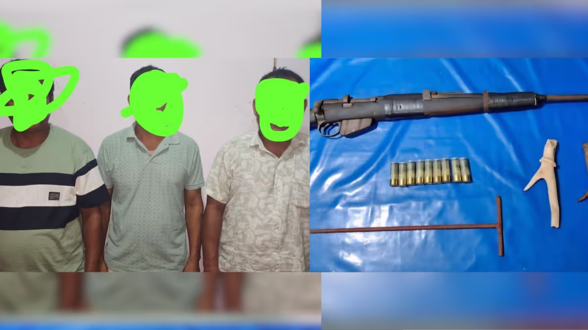 Urgent: Assam Police Thwart Rhino Poaching, Three Apprehended in Action