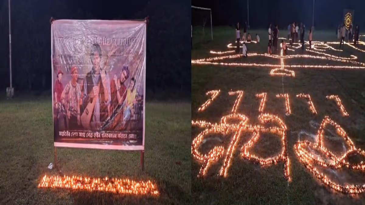 Over 1 Lakh Diyas Illuminate NIT Silchar in Tribute to Zubeen Garg and Heroes