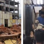 Students Protest at PDA Office in Shillong Over Manipur Rajbari Demolition