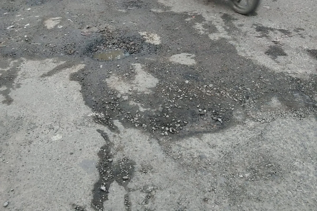Urgent Action Needed: Bishnupur-Natun Basti Road in Guwahati Remains Crumbling
