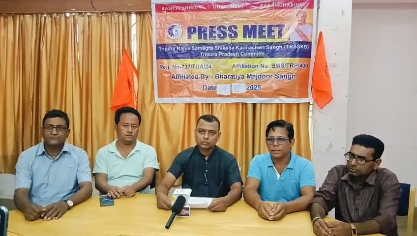 Tripura SSA Teachers Demand Justice: Mass Protest Against Government Delay
