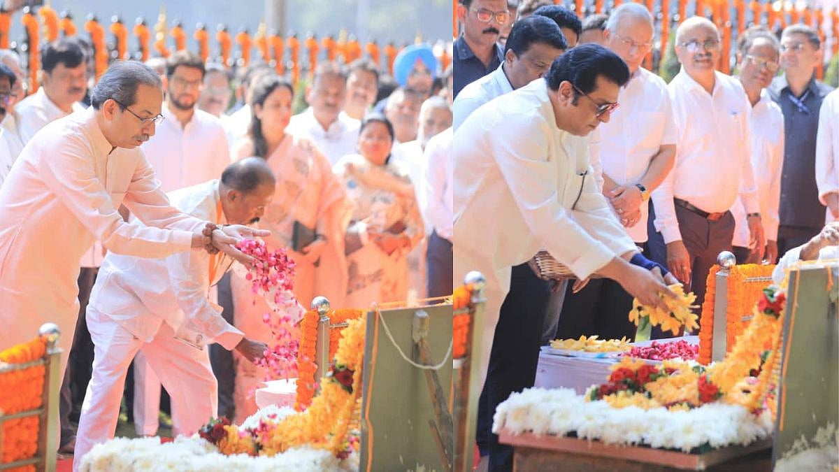 Uddhav-Raj Thackeray Honors Balasaheb Thackeray's Legacy at Shivaji Park