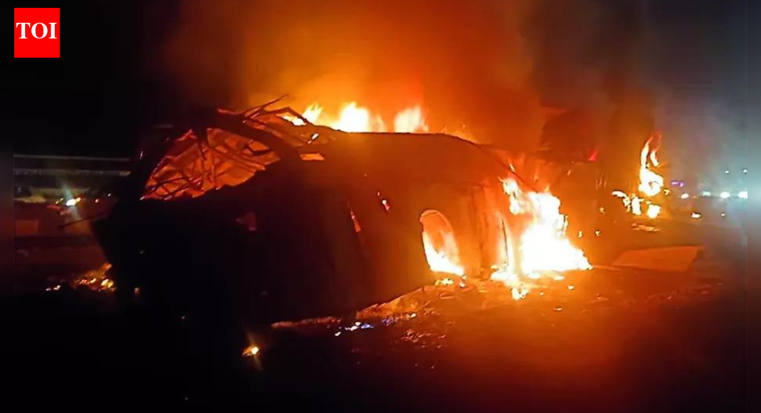 Karnataka Bus Tragedy: Heartbreaking Fire Claims 6 Lives, Leaves 28 Injured