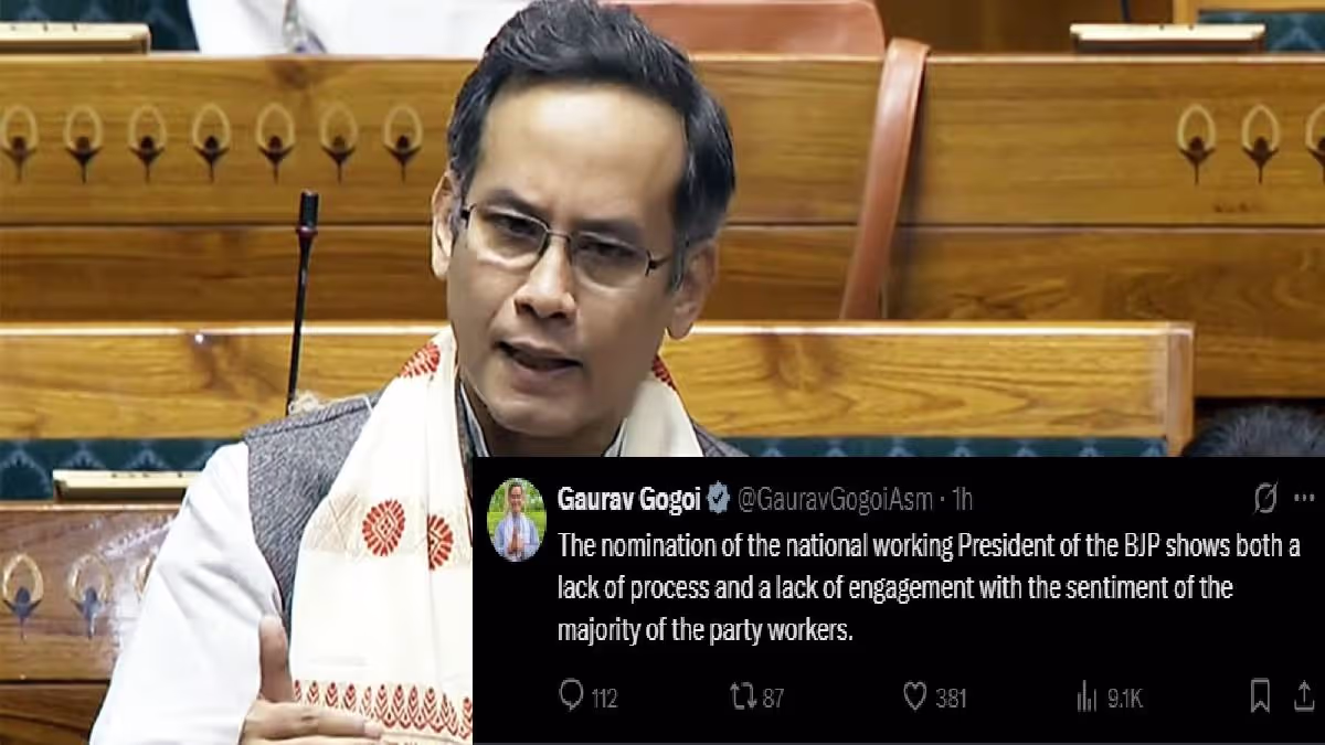 Gaurav Gogoi Challenges BJP's National President Appointment: A Call for Transparency