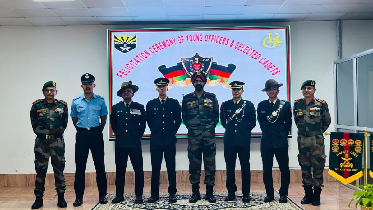 Assam Rifles Celebrates New Officers While Honoring 14 Manipur Youths