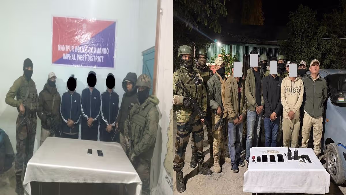 Security Forces Capture 8 KCP Cadres in Imphal: Arms Seized in Raids