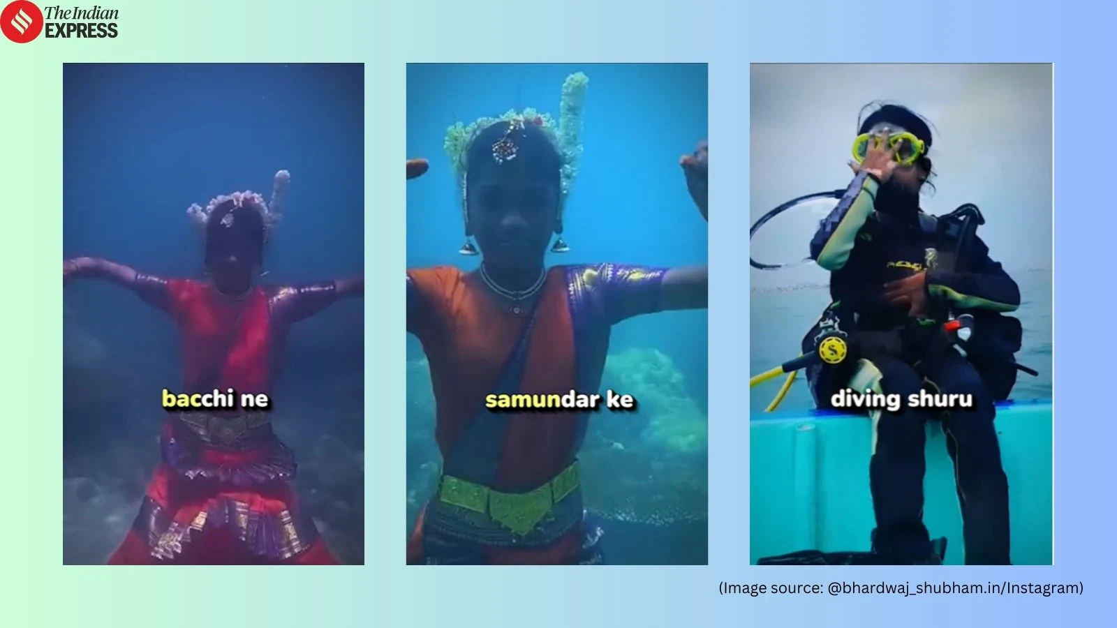 11-Year-Old Puducherry Girl Dazzles with Underwater Bharatanatyam to Combat Plastic Pollution