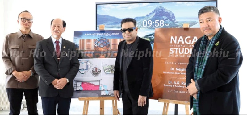A.R. Rahman and CM Neiphiu Rio Unveil Exciting Naga International Studio