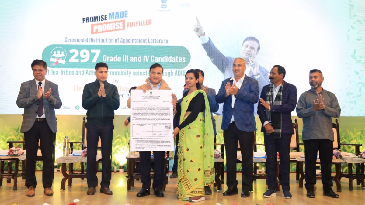 Assam CM Announces 296 Job Openings for Tea Tribes and Adivasi Communities