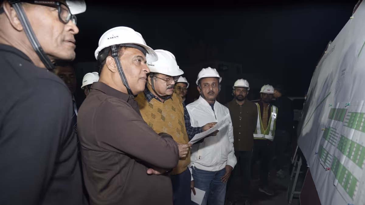 Assam CM Inspects Major Guwahati Cycle Factory & Bharalumukh Flyovers