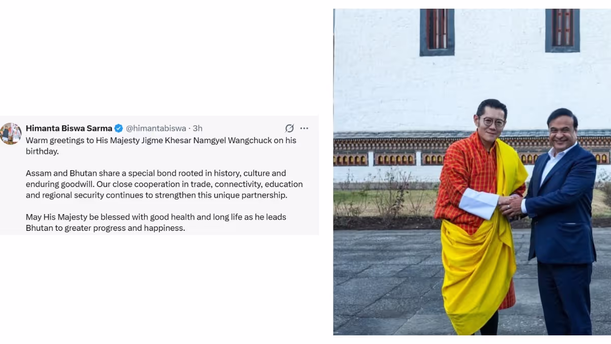 Assam CM's Heartfelt Birthday Tribute to Bhutan King Jigme Wangchuck