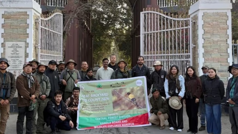 Citizen Scientists Record 60+ Bird Species at Kangla Fort — GBBC 2026