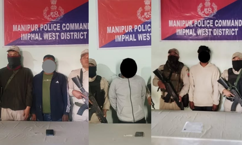 Major Bust: Three KCP, PREPAK-PRO & UPPK Arrested in Imphal