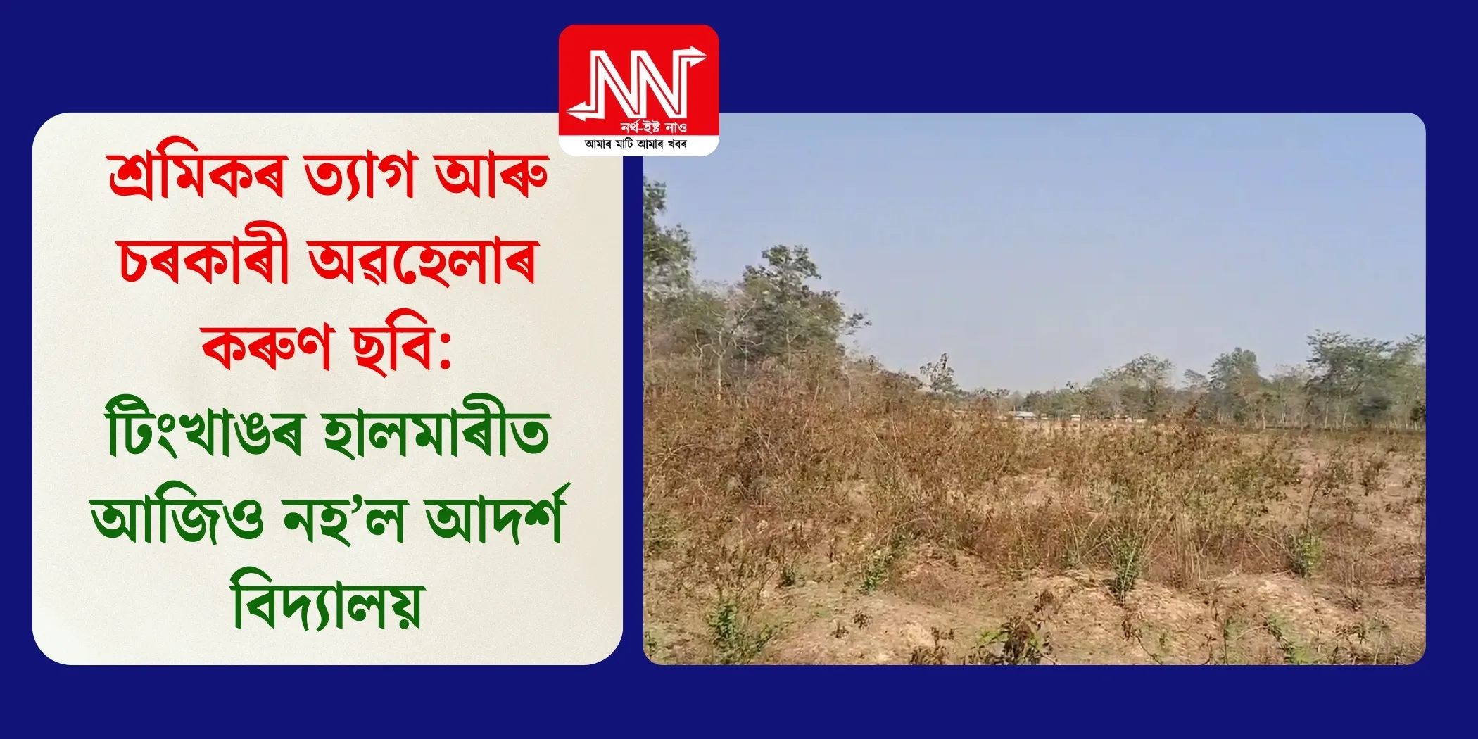 টিংখাঙৰ হালমাৰীত এতিয়াও আদৰ্শ বিদ্যালয় নাই — অবিলম্বে পদক্ষেপ