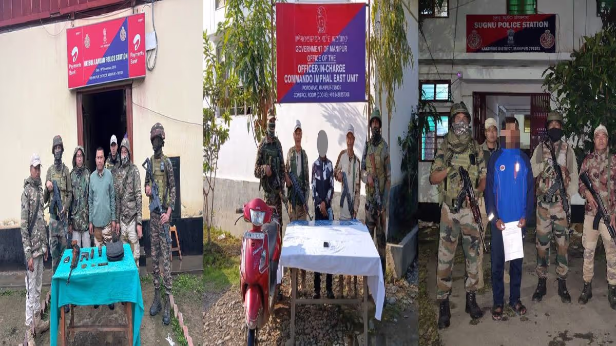 Manipur: Security Forces Detain 3 Cadres, Seize Arms
