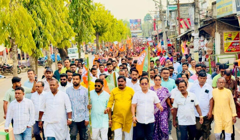 BJP Rally Issues Urgent Warning to Conspirators Targeting Sushanta Deb