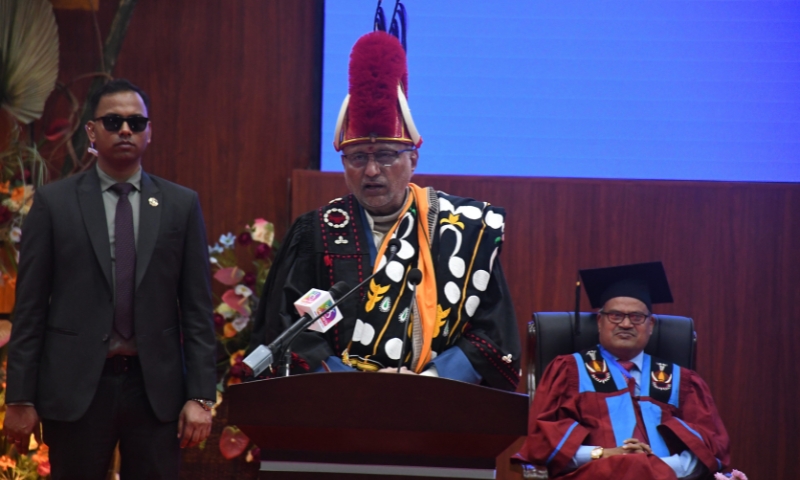 VP Radhakrishnan Urges Youth to Adapt to Change at NU Convocation