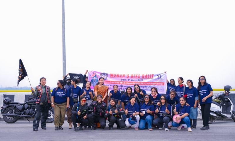 Empowering Women's Bike Rally in Doomdooma for Int'l Women's Day