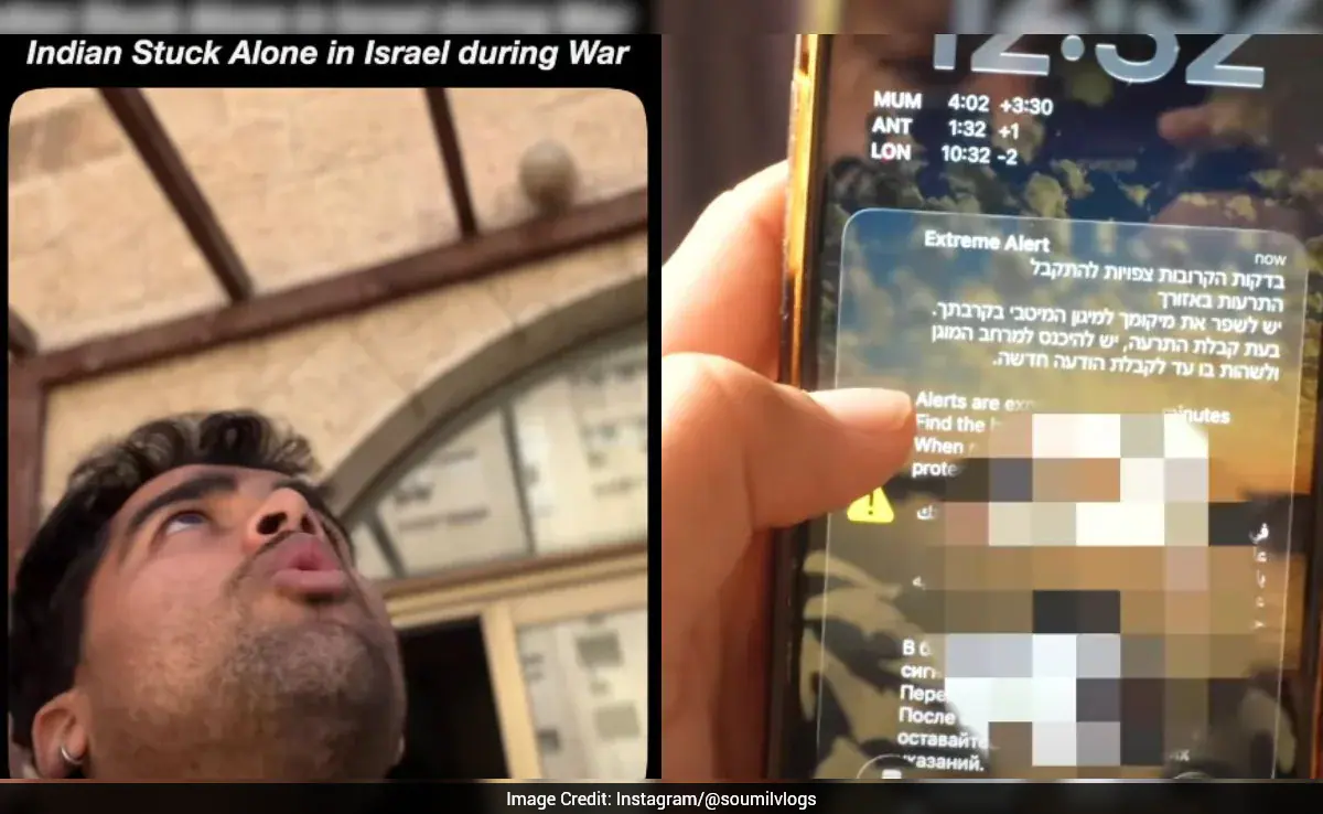 Indian in Israel Shares Harrowing War Account Amid Iranian Missiles