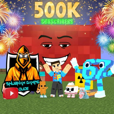 Shubham Gaming Dude Reaches 500K Subscribers — Top Minecraft Creator