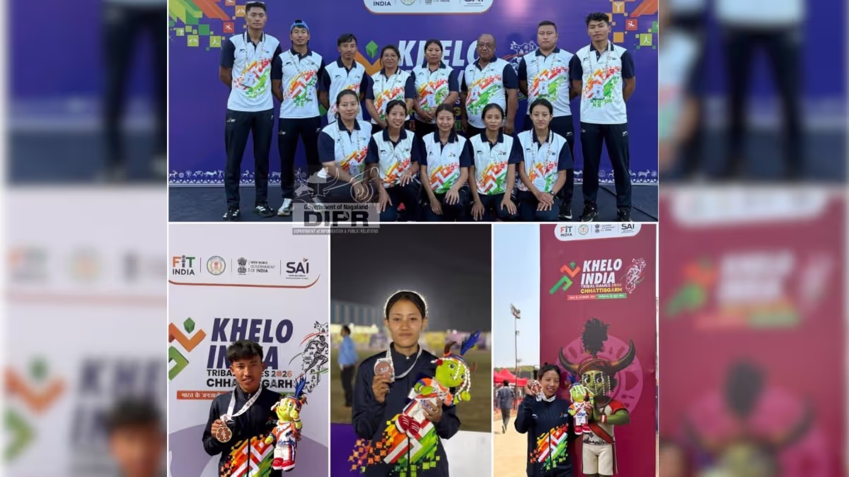 Nagaland Triumphs: Bags Three Medals at Khelo India Tribal Games 2026