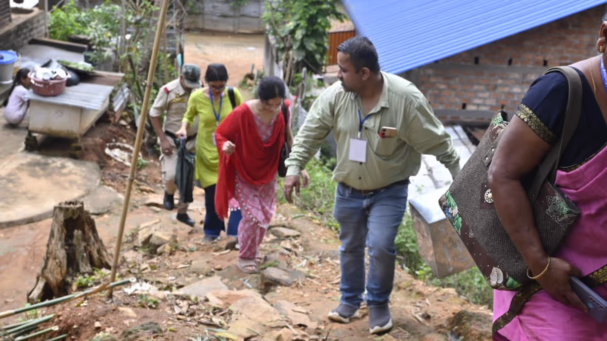 Assam Polling Teams Brave Rain to Ensure Home Voting in Kamrup