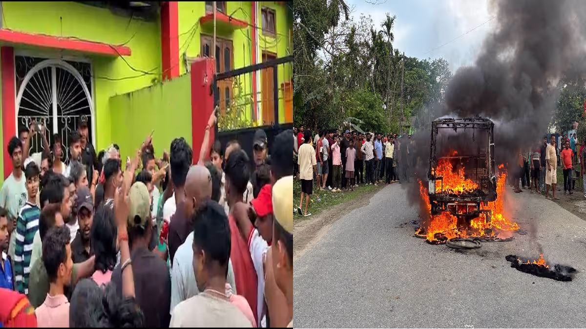 Digboi on Edge: Murder Sparks Highway Protest, Autorickshaw Torched