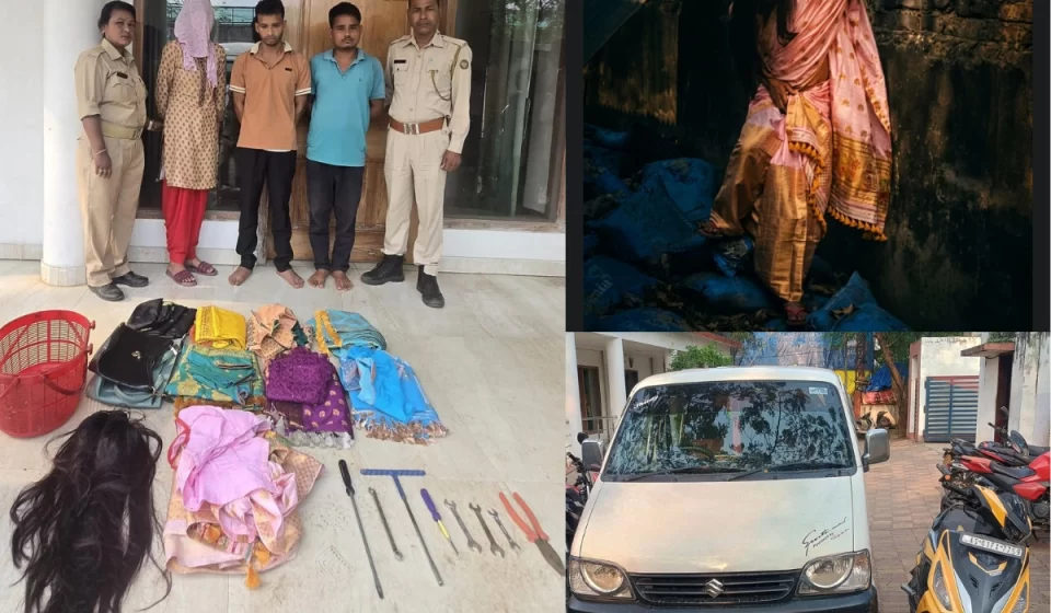 Shocking: Three Arrested in Guwahati for Thefts Disguised as Women