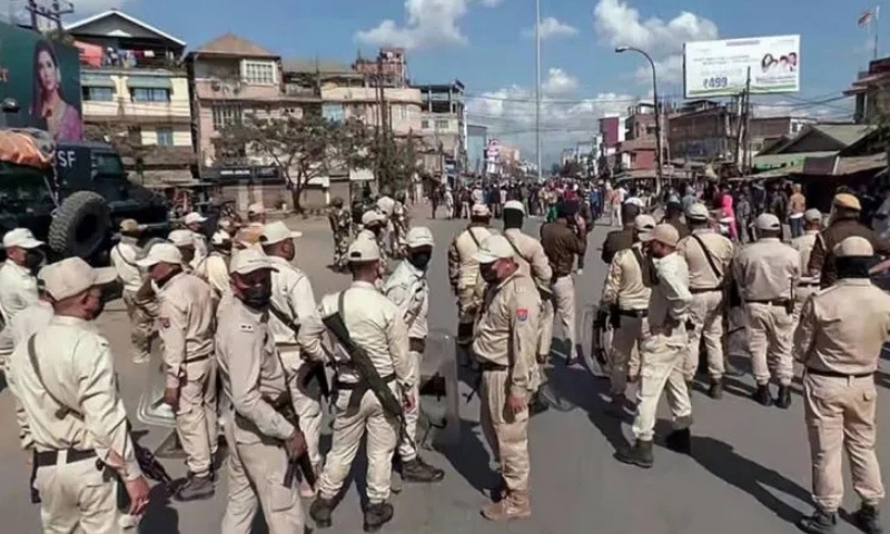 Bishnupur Violence: 21 Injured as Mob Torches Security Vehicles