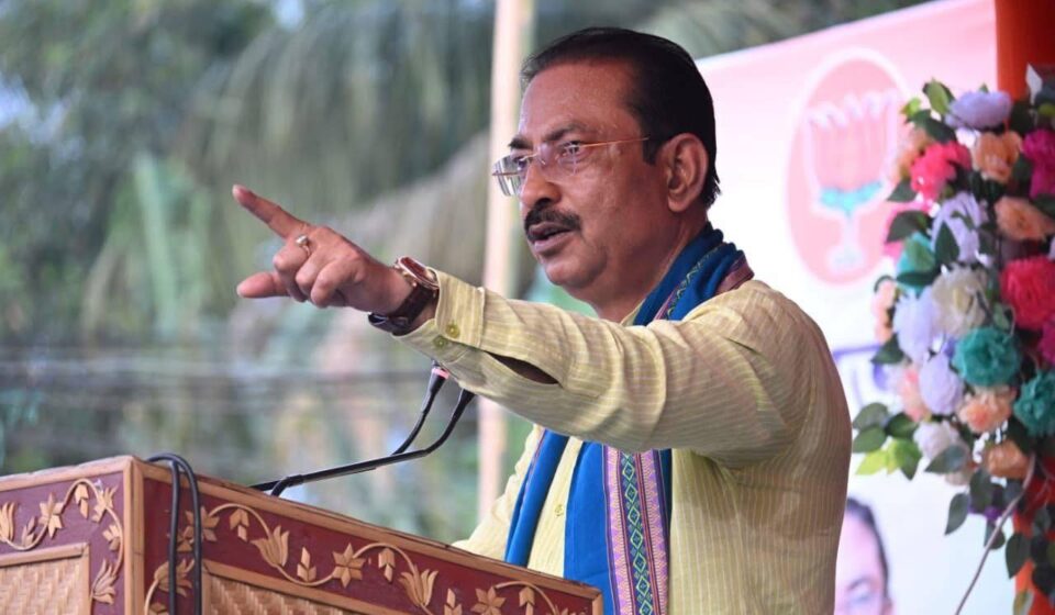 Dharmanagar Rally: BJP's Rajib Bhattacharjee Proclaims Lotus Blooming