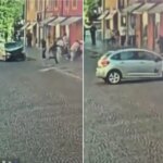 Shocking Video: Man Drives Into Pedestrians, Chases with Knife in Italy