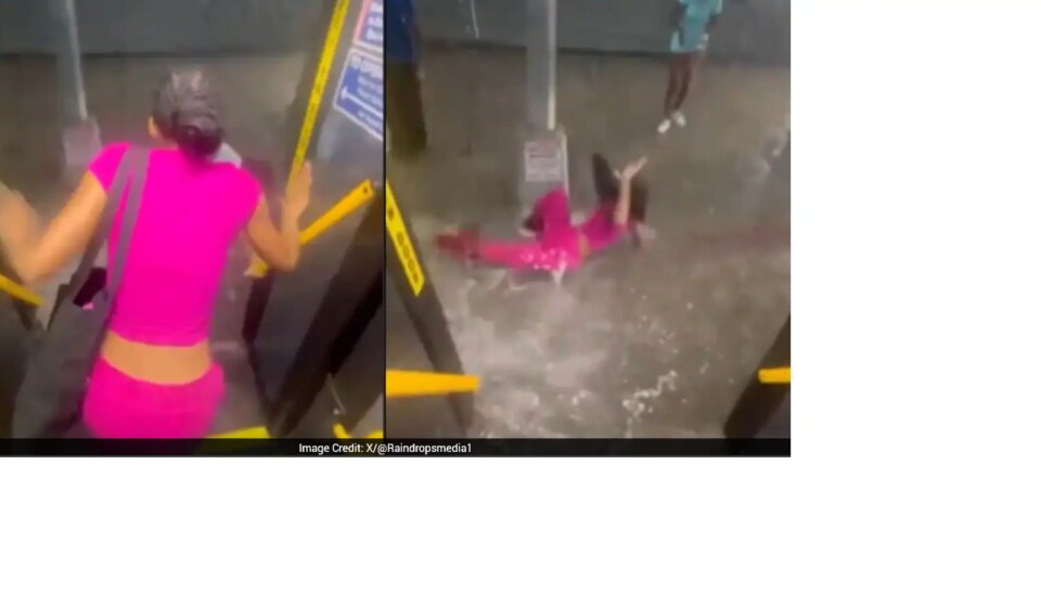 Harrowing Video: Woman Swept Away by Raging Floodwaters in NYC