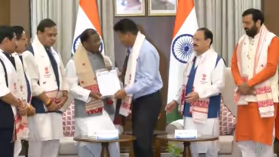 NDA Stakes Bold Claim to Form Assam Government After Lok Bhavan Meet