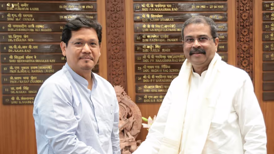Meghalaya CM Announces Bold Education Roadmap Before Union Minister