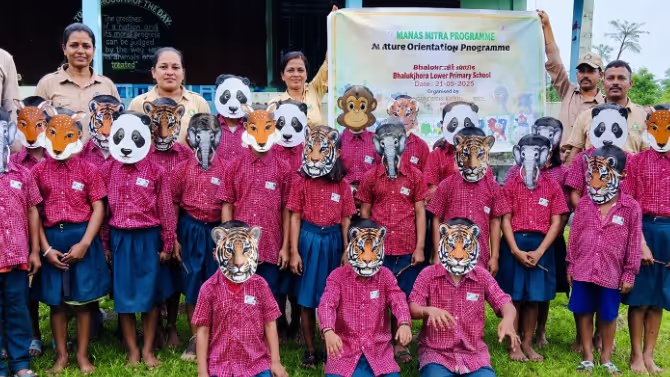 1,500+ Students Rally for Conservation at Manas National Park