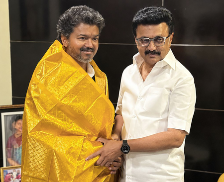 Historic Meeting: TN Chief Minister Vijay Meets Stalin After MLA Oath