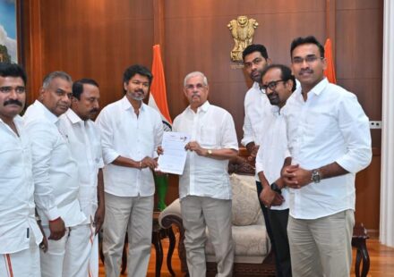 Assembly Elections 2026: TVK's Vijay Stakes Claim to Form TN Govt