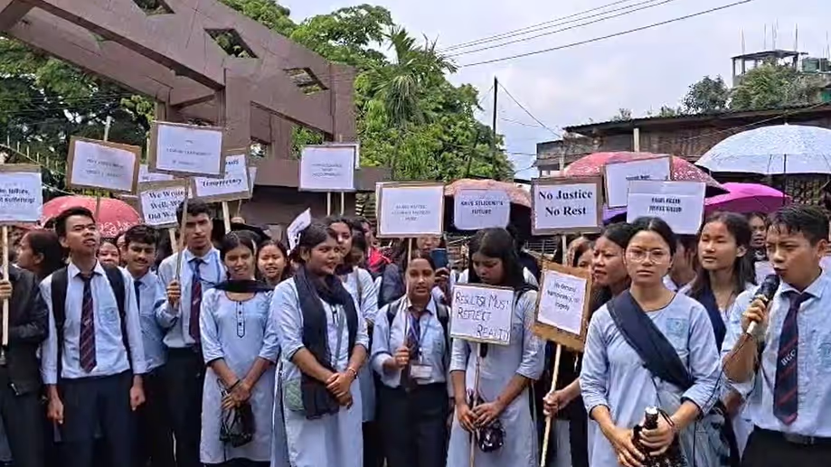 Assam's Haflong College Students Protest Alleged Exam Irregularities