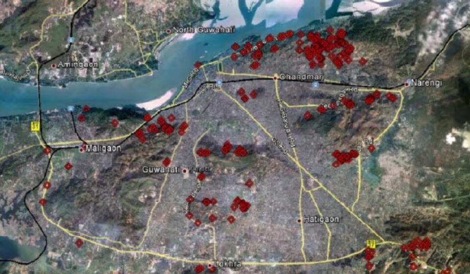 Urgent Alert: 366 Landslide-Vulnerable Sites Threaten Guwahati Hills