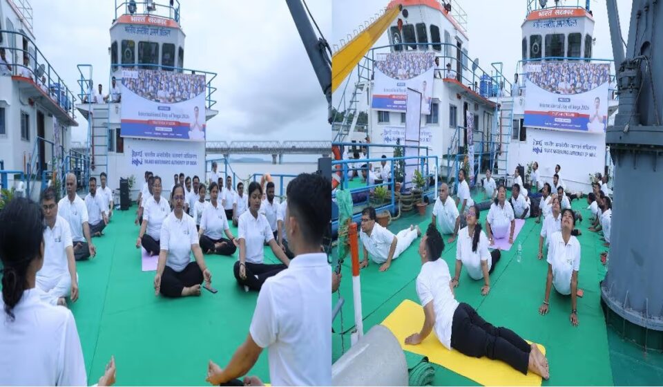 IWAI's Brahmaputra River Yoga Celebrates International Day of Yoga
