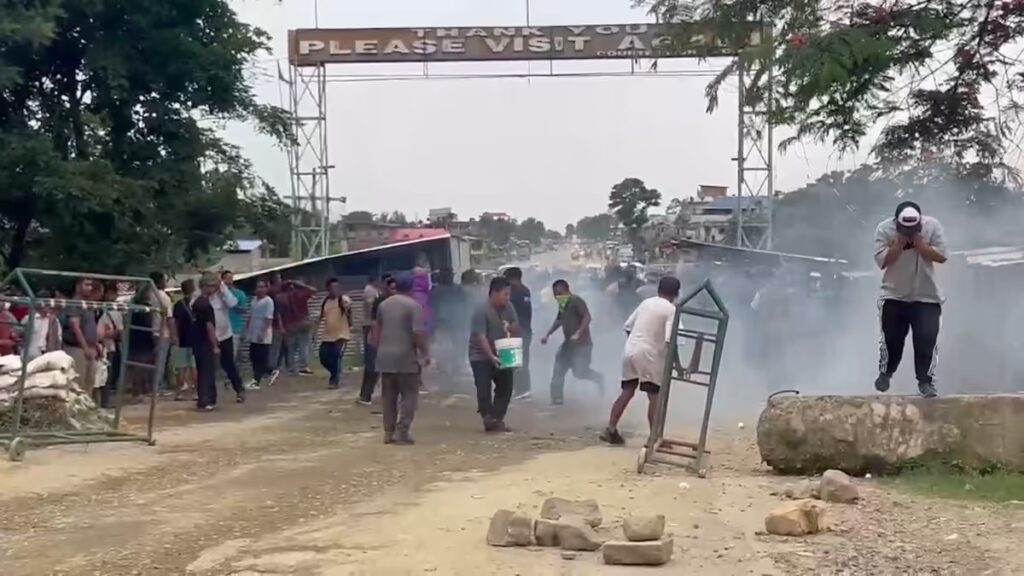 Manipur NH-2 Protest: Kuki-Zo Clash, Security Fires Tear Gas