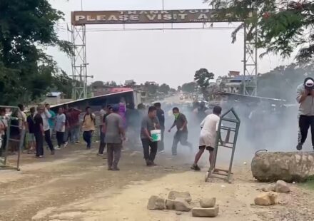 Manipur NH-2 Protest: Kuki-Zo Clash, Security Fires Tear Gas