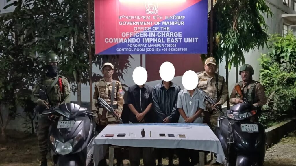 Manipur Police Arrest 3 PREPAK Cadres; 19 Grenades, Arms Seized