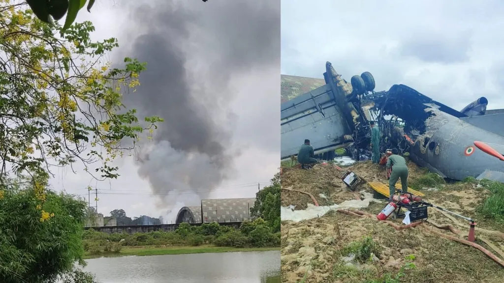 IAF AN-32 Crash at Jorhat Airbase in Assam — Pilot Feared Dead